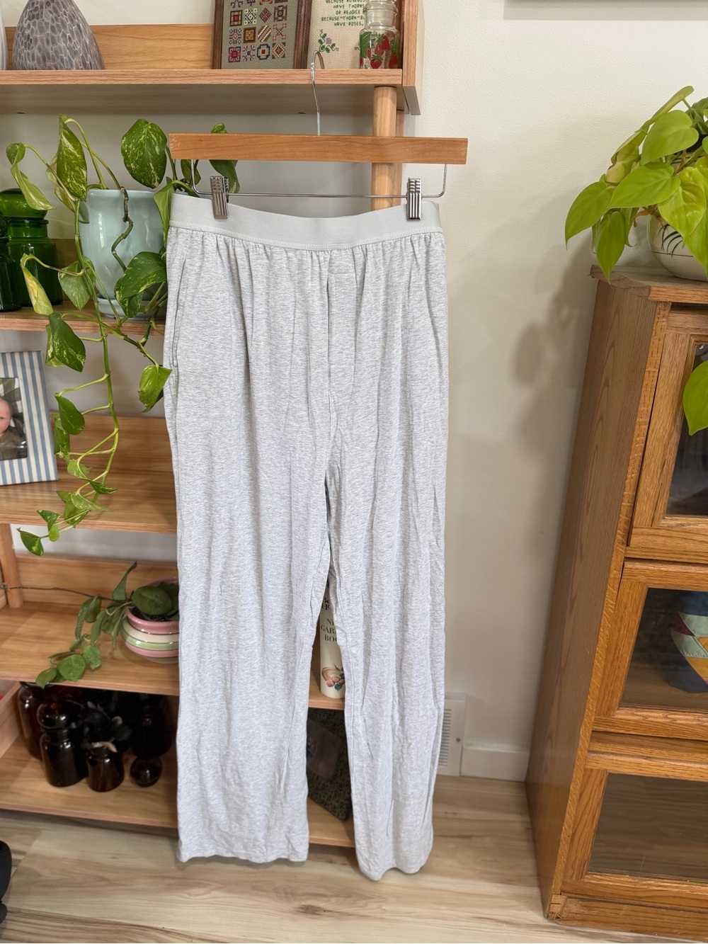 Quince Men’s Cotton/Modal Gray Lounge Pant Medium